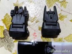 Mire Flip Up per fucili Ar M4 ecc