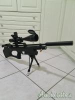Carabina PCP Bullpup KRAL ARMS 4.5 LIBERA VENDITA - COMPLETA Carabina + Ottica + Kit + Bipiede
