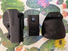 Fondina e porta caricatore ghost Civilian destra per Glock 19 - 17 per Gen 3 - 4 - 5.