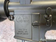 Carabina Colt Ar15 Sp01 cal 223 rem anni 60 con ottica originale proveniente da collezione