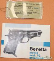 Pistola Beretta Mod.70 Cal. 7,65