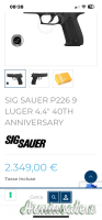 SIG-Sauer P 226  40’ anniversary  9x19mm Parabellum | Luger | NATO