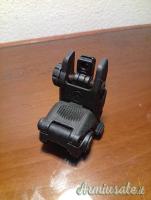 Tacca di mira abbattibile flip-up Magpul Mbus per AR 15 picatinny/waver