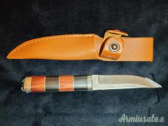 Coltello dritto in acciaio 440 lucidato