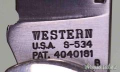 Coltello Western S-534  Made USA Vintage