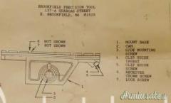 M14 BROOKFIELD PRECISION SCOPE MOUNT Attacco originale anni 90