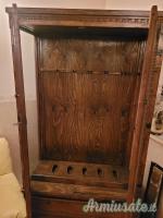 Fuciliera in legno e vetro