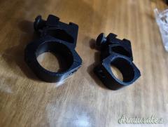 Attacchi cannocchiale varie misure in lega o acciaio