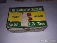 Lotto vecchie cartucce in cartone calibro 16