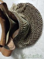 Borsa cuoio con rete