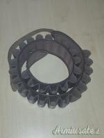 CARTUCCERA CINTURA PORTAPROIETTILI IN CUOIO PER 30 MUNIZIONI MARRONE SCURO