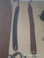 CARTUCCERA CINTURA PORTAPROIETTILI IN CUOIO PER 30 MUNIZIONI MARRONE SCURO