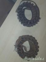 CARTUCCERA CINTURA PORTAPROIETTILI IN CUOIO PER 30 MUNIZIONI MARRONE SCURO