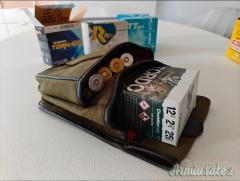 Borsa porta cartucce in pelle
