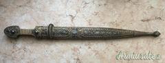 Kindjal russo firmato Abauragim famoso fabbricante di spade del Daghestan fine del XIX sec....