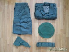 SET FORESTALE BASCO GIACCA PANTALONI MIMETICA CINTURONE FONDINA BERETTA 92 BUFFETTERIA CFS ANNI 80