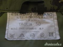 SET MIMETICO “VEGETATO” ORIGINALE TIPO GORETEX PARKA INNER JACKET E PANTALONI FF.AA.