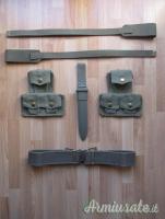 BUFFETTERIA GIBERNE SPALLACCI CINTURONE FODERO BAIONETTA PER GARAND M1