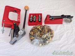 Pressa, bilancia, dies e bossoli 9x21