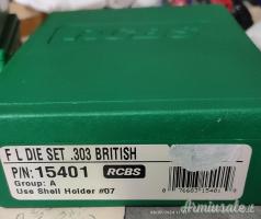 Dies RCBS 303, Bossoli e palle Lotto 195 €.