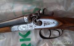 MALOFINI Calibro 12 Doppietta Cani Esterni Anni 1940 Regno d'Italia Caccia Tiro Western Canna Liscia