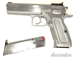 PISTOLA S.A. TANFOGLIO MOD. STOCK II CAL. 9X21 CROMATA +1C.