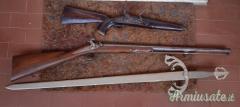 DUE FUCILI DELL'800 E UNA SPADA
