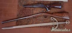 DUE FUCILI DELL'800 E UNA SPADA