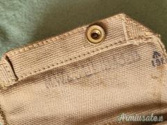 Fondina in tela WWI / WWII  Webley Revolver cal .38 -.455 e relativo correggiolo