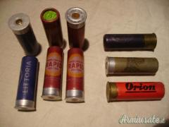 cartucce caccia cal 12 in cartone anni 60/70 da collezione