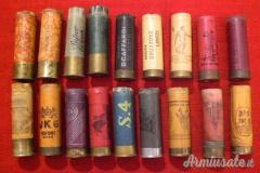 cartucce caccia cal 12 in cartone anni 60/70 da collezione