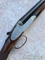 Doppietta Franchi Littorio con sistema self opening cal 12 canne 67 con valigetta anno 1939