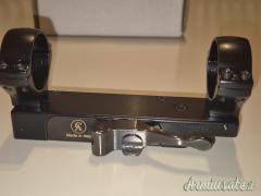 attacco Contessa a sgancio rapido anelli da 34 mm H 5mm per picatinny modello SIMPLE BLACK PICATINNY