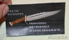 Coltello Caccia Lama Damasco
