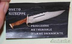 Coltello Caccia Lama Damasco
