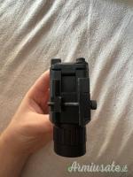 Modulo Tattico ANVKE Torcia + Laser Rosso – Attacco Picatinny