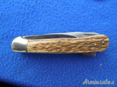 Coltello multiuso da caccia Indiana Maniago manico in corno