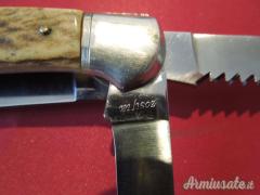 Coltello multiuso da caccia Indiana Maniago manico in corno