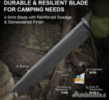 Coltello Kizer  Camp 180, AEB-L, G10, 1096A2