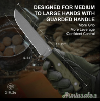 Coltello Kizer  Camp 180, AEB-L, G10, 1096A2