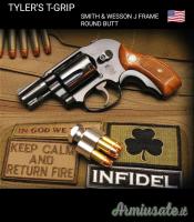 CERCO TYLER'S T-GRIP PER SMITH J FRAME ROUND