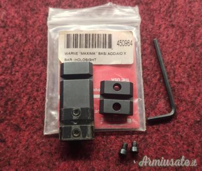 WARNE Base 2 Pz. in acciaio MAXIMA per Browning Bar