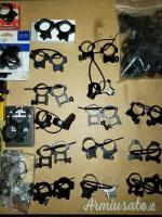 Lotto 23 coppie anelli per fucile / carabina - prezzo svendita