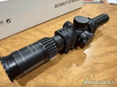 Ottica Schmidt & Bender PM II 1,5–8x26 Short Dot + Attacco Spuhr originale