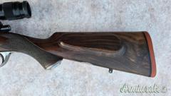 Carabina Casartelli Deluxe cal 375 holland azione mauser 98 con ottica Swarovski da collezione