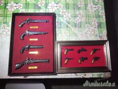 lotto 2vetrine-espositore miniature vintage anni70