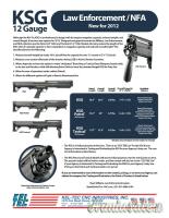 Kel-Tec CNC fucile a pompa in calibro 12 Kel-Tec KSG 12