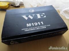 Pistola Softair WE M1911 A1 Full Metal - GBB Scarrellante - NUOVA -