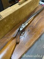 Doppietta cani esterni  cal 12 Holliss Son canne damascate