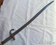 Sciabola-baionetta per fucile CHASSEPOT mod. 1866 dotazione reparti di fanteria Esercito francese